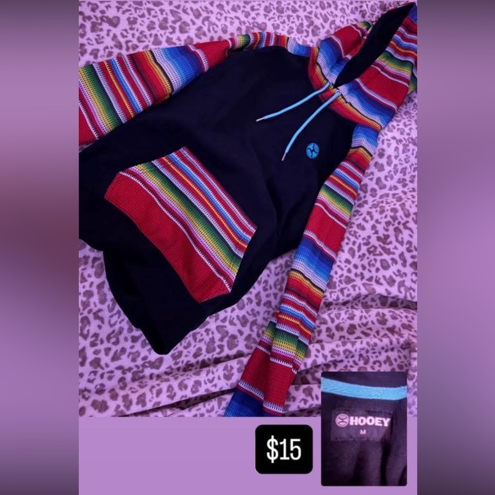 Hooey Multicolor Striped Hoodie Jacket